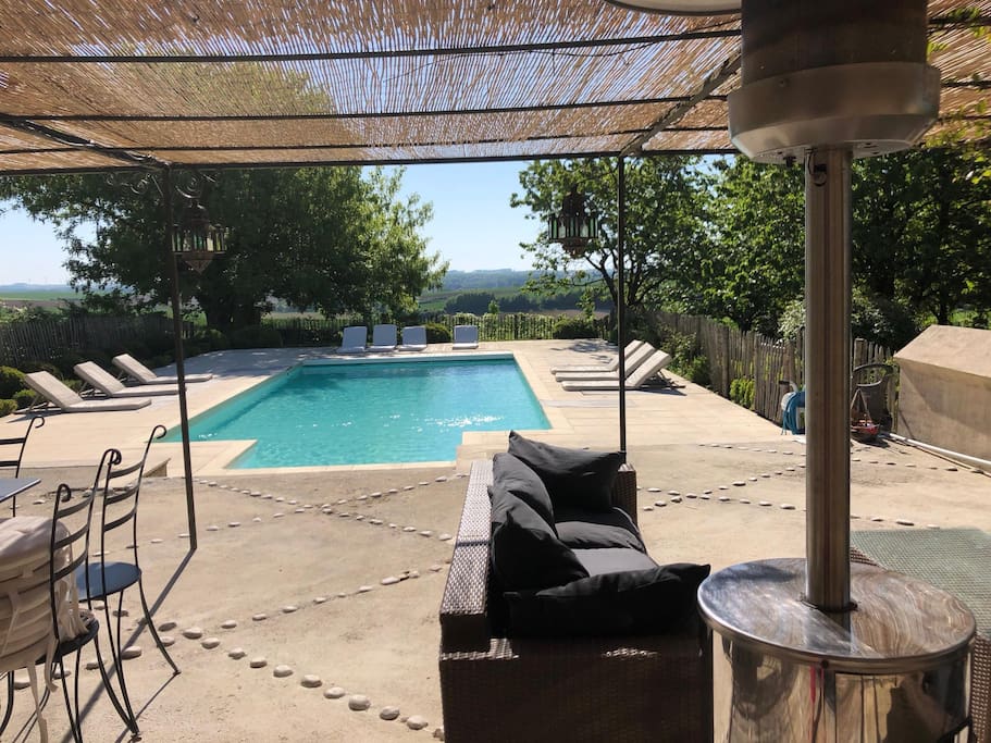 vue de la terrasse du logement