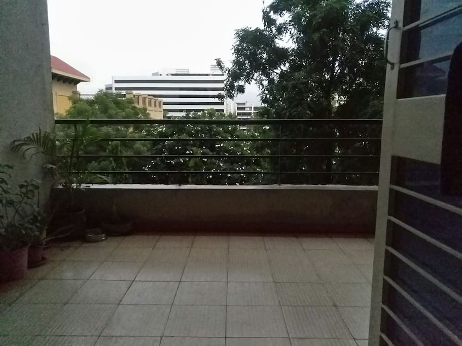 view from the balcony