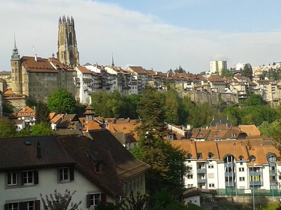 une vue depuis le séjour vers le nord