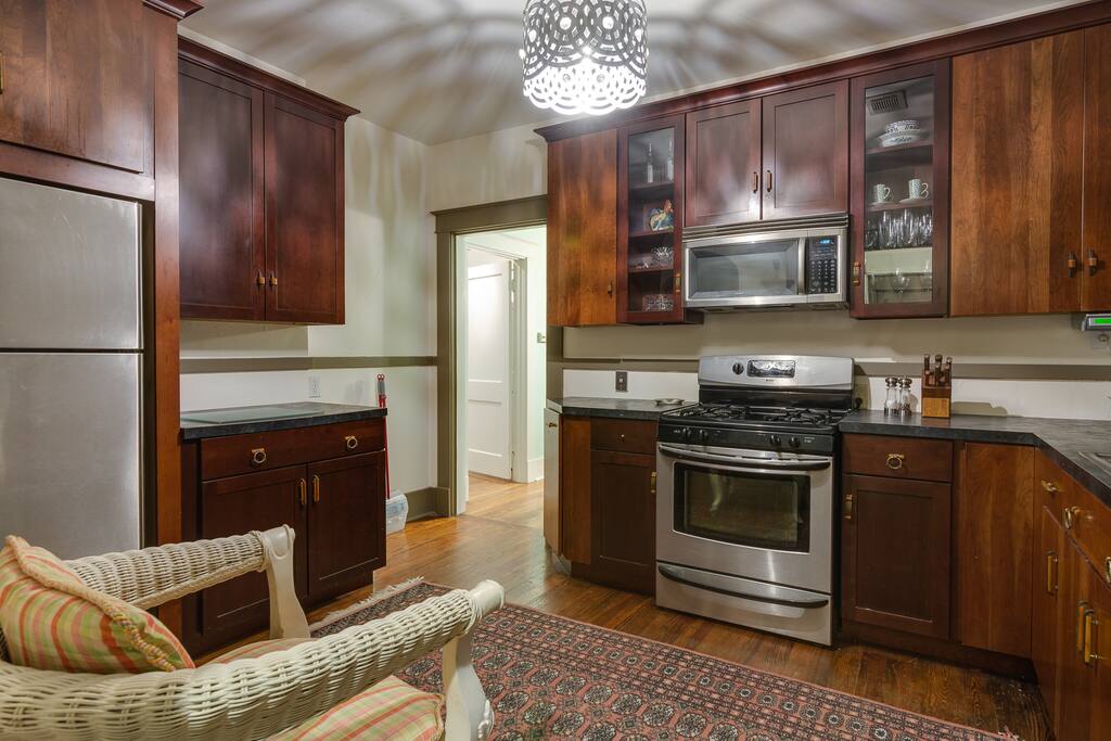 Fully stocked for foodies and cooks, with plenty of space.