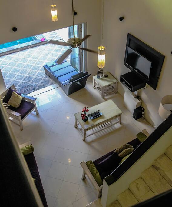 View of one of the lounge areas