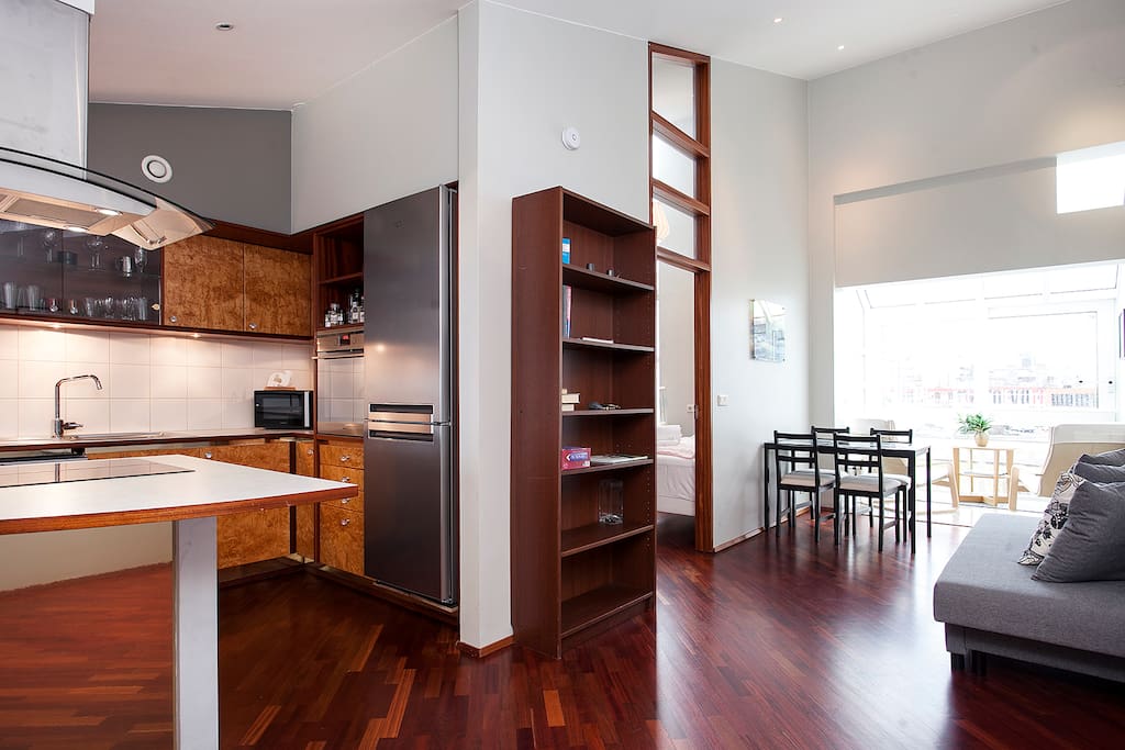 Kitchen, dining area