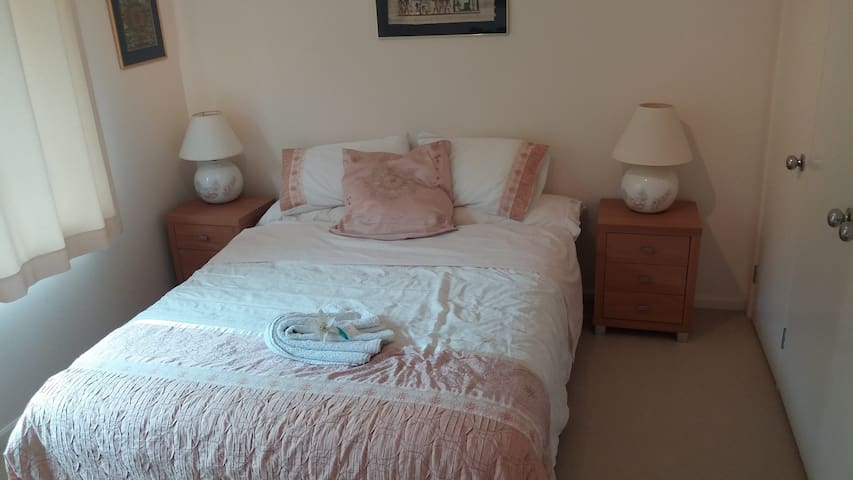 Private Bedroom with a touch of  luxury and space.