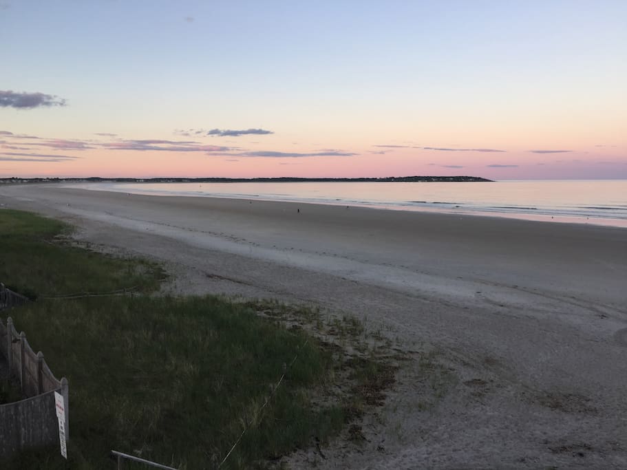 Beach in front of unit! Sunsets are beautiful!