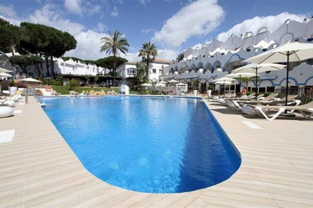 1 of the 2 communal pools