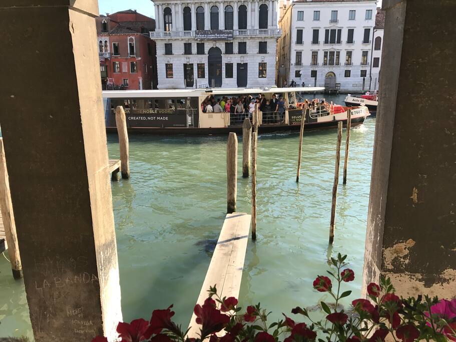 Il Canal Grande visto dall'appartamento