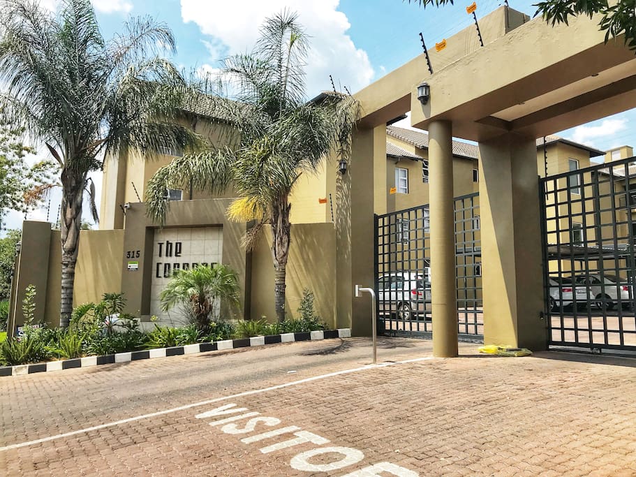 Access controlled entrance, with 24 hour security, in a small & secure complex.