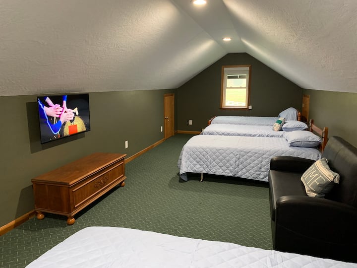 Bedroom 3 four beds one single sleeper sofa