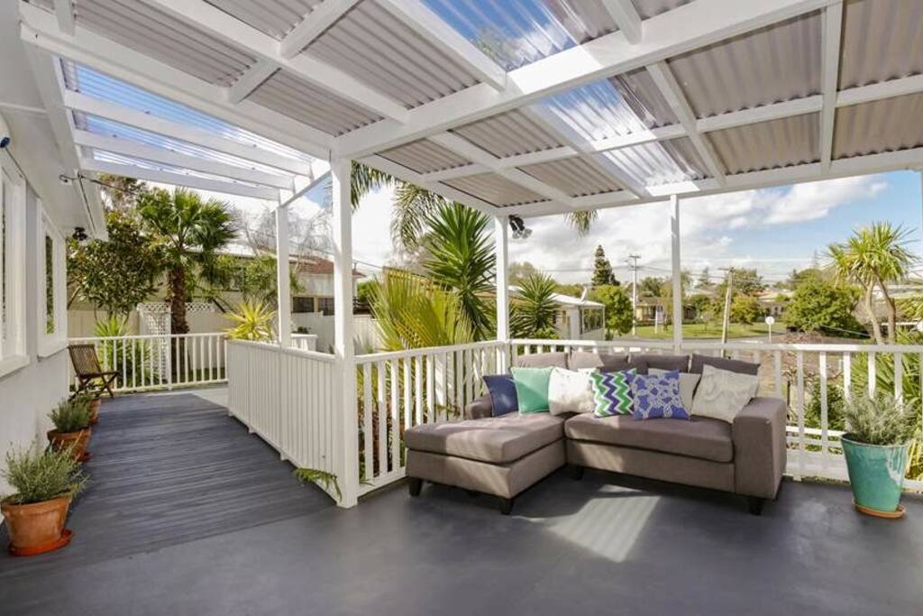 Veranda in front of main entrance