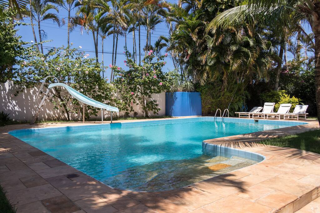 piscina co escada para crianças
