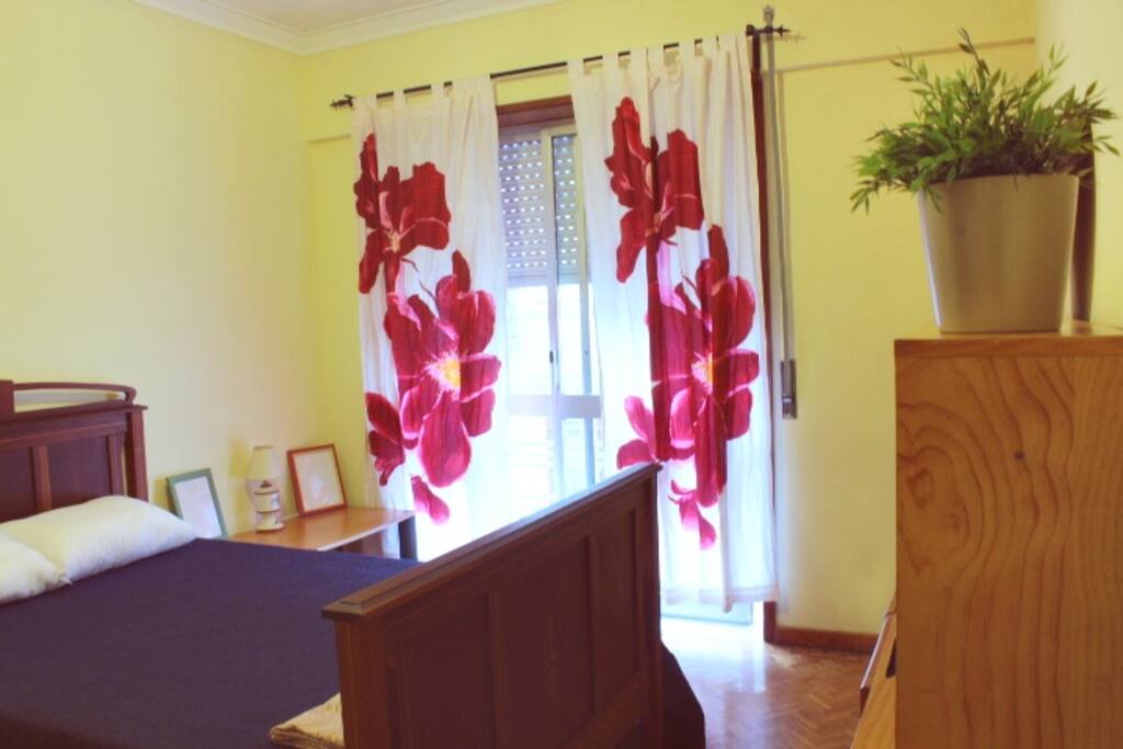 Lovely Bedroom with private balcony.