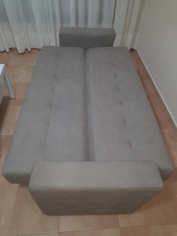 Sofa bed.