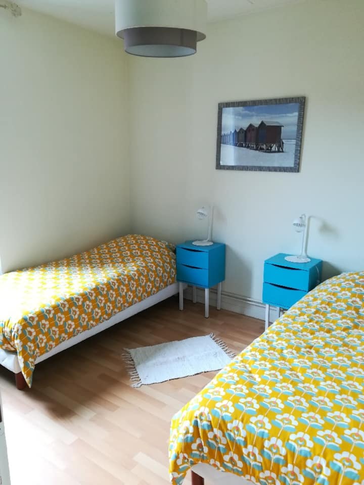 Dormitorio 2 - Versión 1 - 2 camas individuales