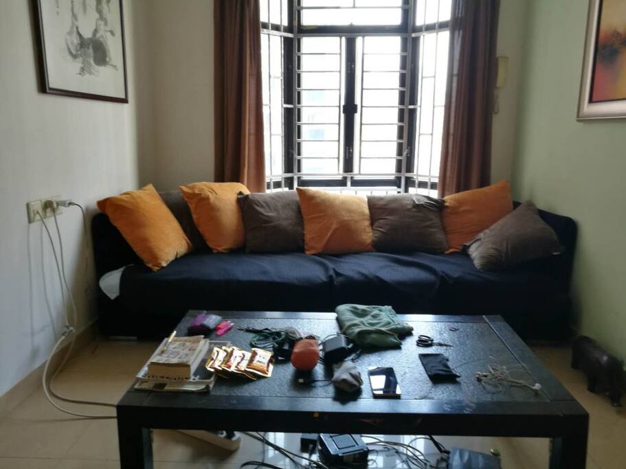 sofa in living room