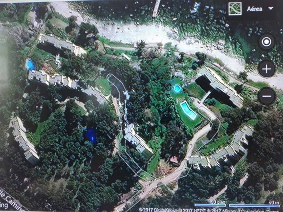 Fotografía aérea del recinto