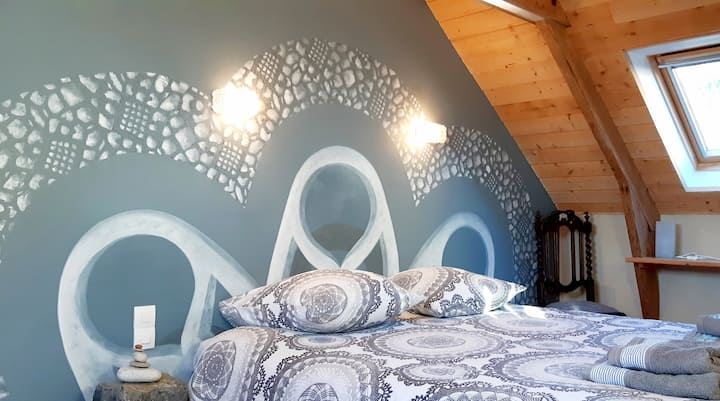 תחרה וחדר גרניט מאוד נעימים ומקוריים