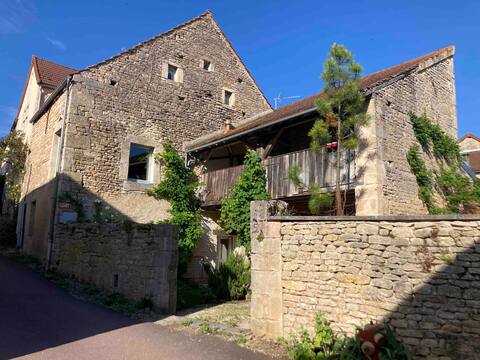 House and garden in Flavigny