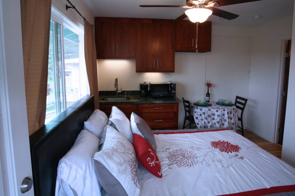 View as you enter the room.