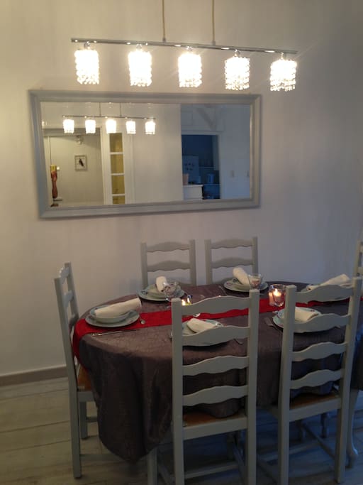 You can have a nice diner with your family or friends.