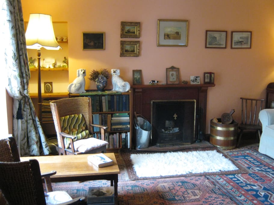Guests sitting room with open fire
