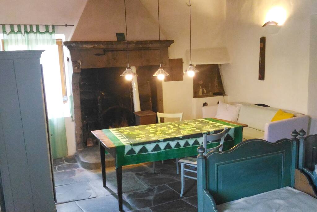 Gästezimmer mit Kamin