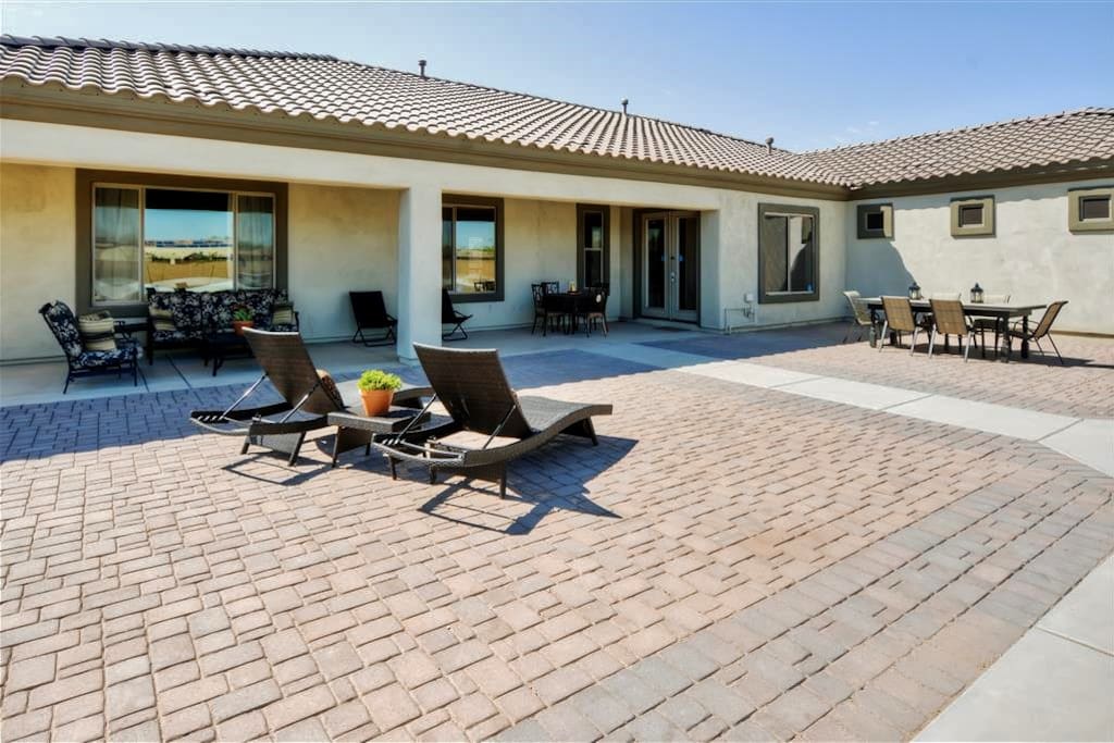 This extra large patio is the perfect place to soak up the Arizona sun!