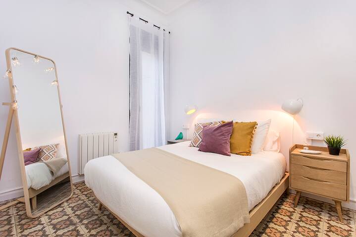 Bedroom 1 with double bed