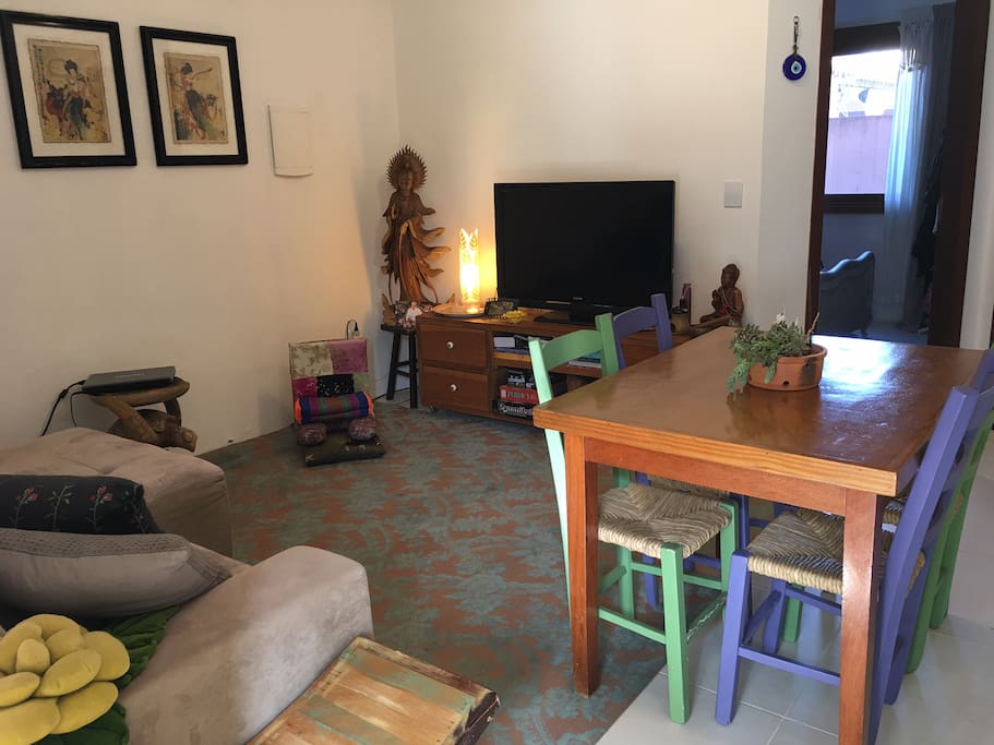 Sala e cozinha integradas