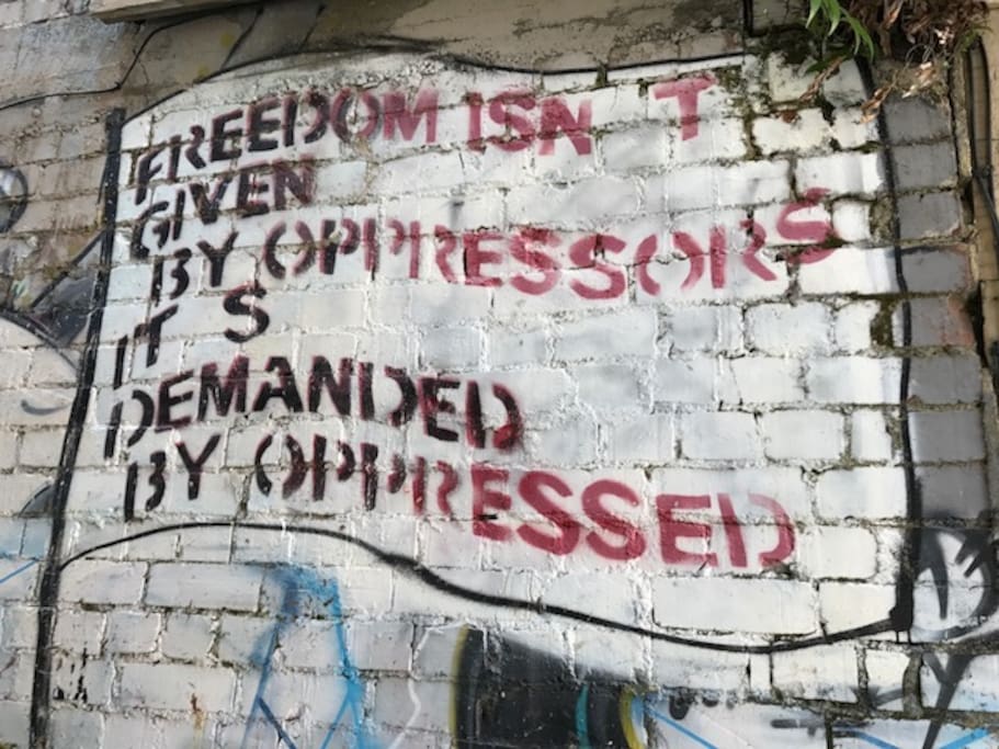 Heritage graffiti retained as part of the new building