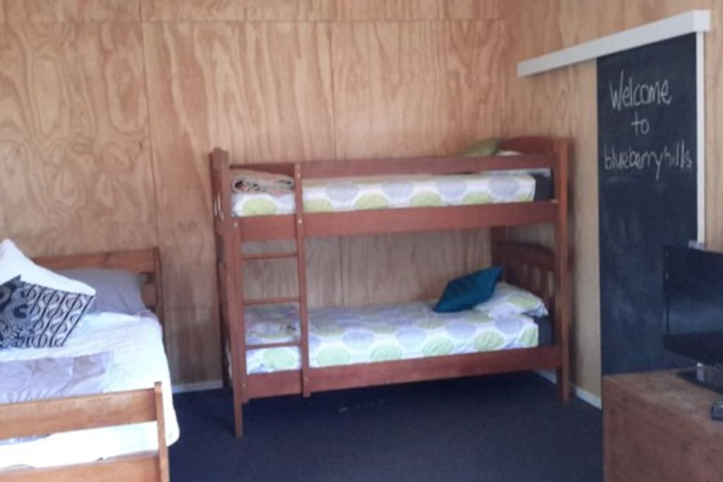 bunks and queen size bed