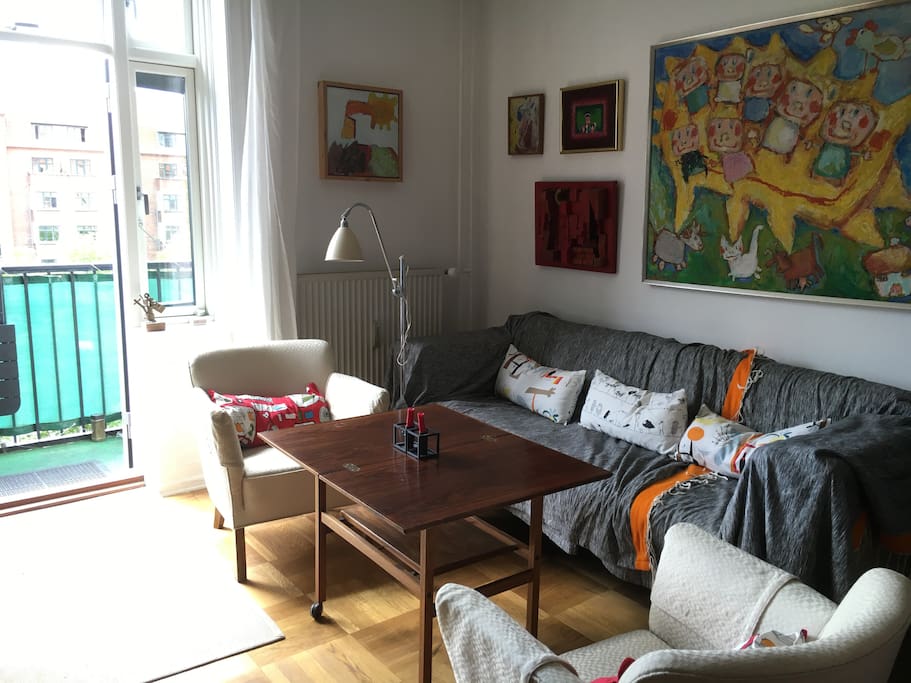 Opholdsstue udgang til altan / living room entrance to balcony