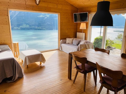 Chalet with lake & mountain views