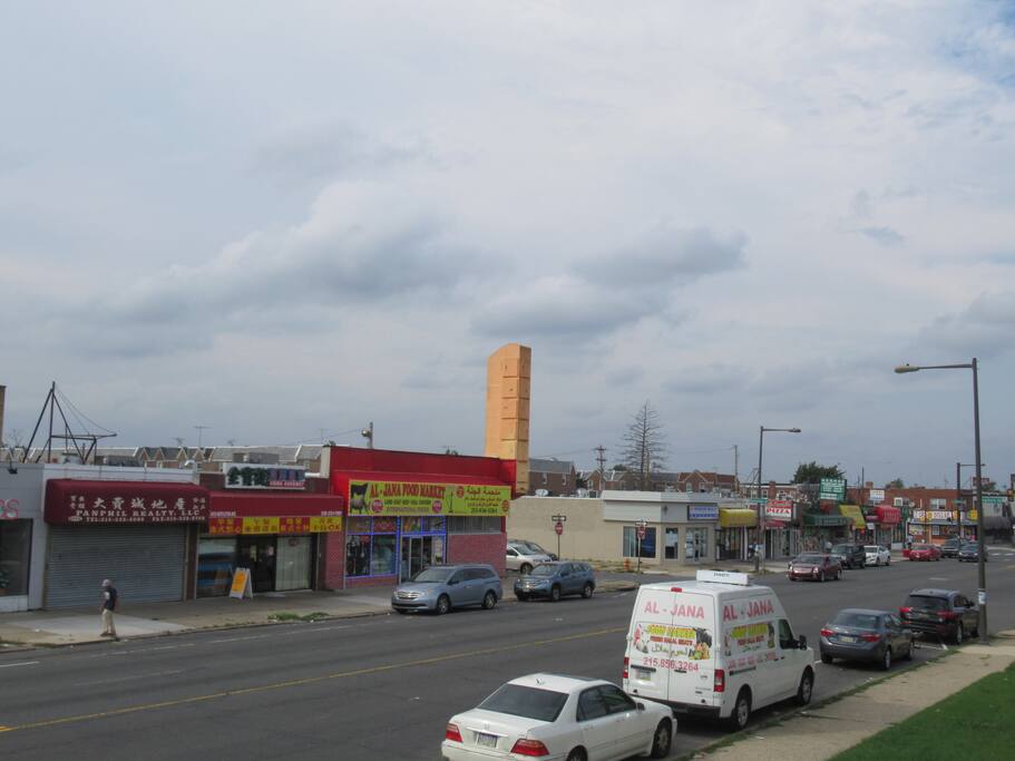 stores across the street