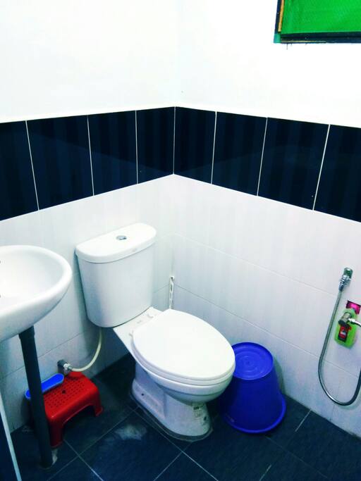 toilet inside modern bedroom