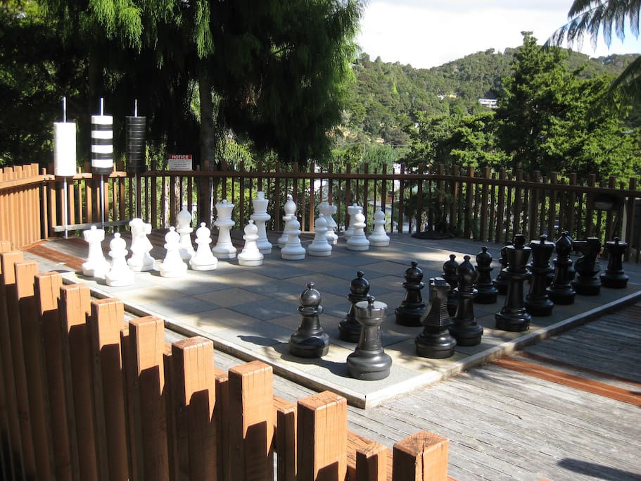 Child-size chess pieces