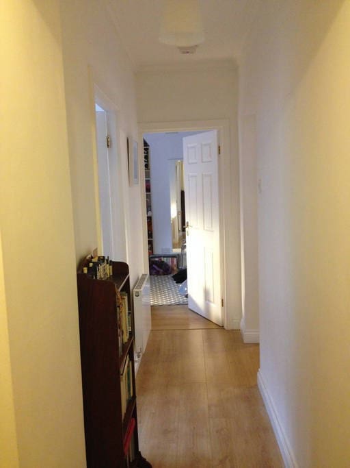 Bright hallway.
