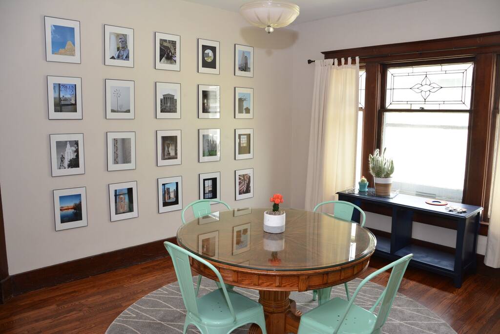 Dining Room with local art