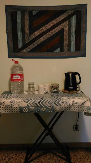 Water, tea and instant coffee always available for our guests