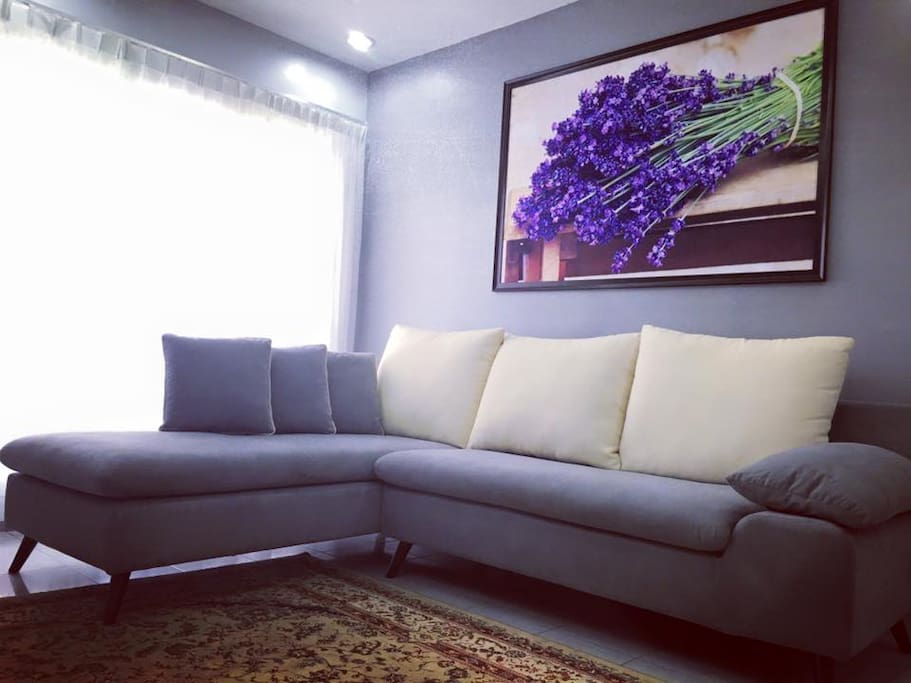 Cosy couch to chill, relaxing
