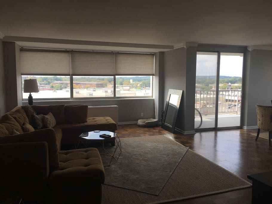 Living area plus balcony view