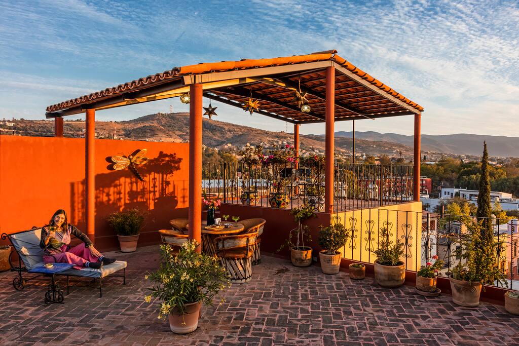 Our newly enlarged and upgraded Mirador offers the best view in the San Antonio neighborhood!