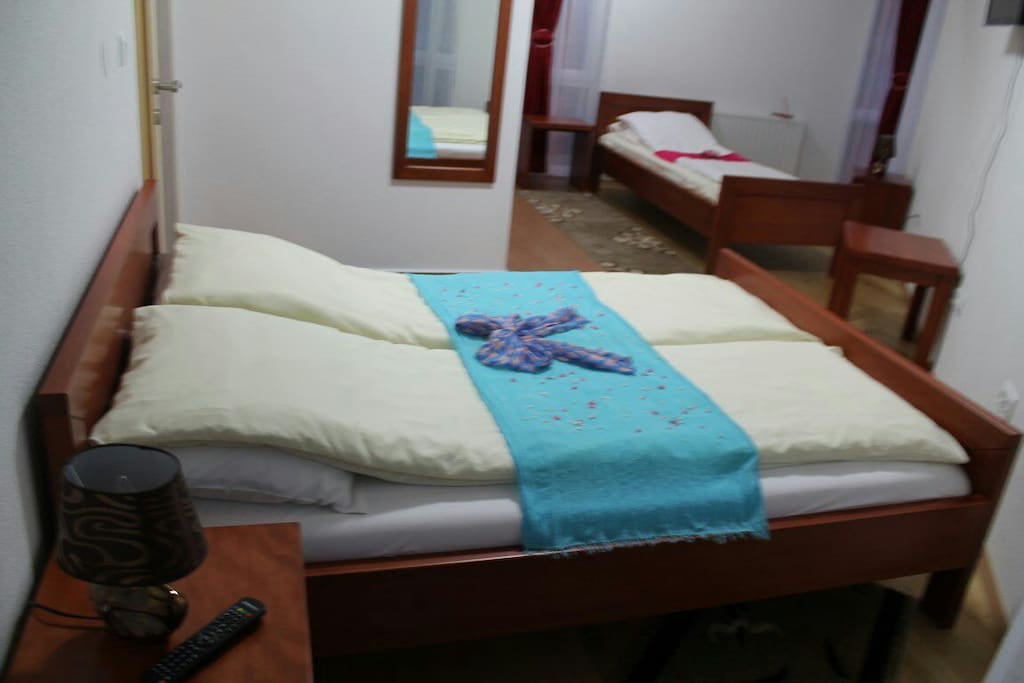 Double room with extra bed