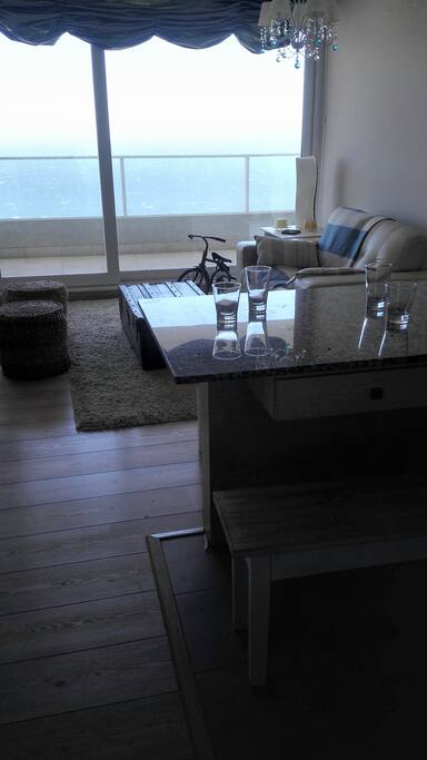 Living comedor con vista