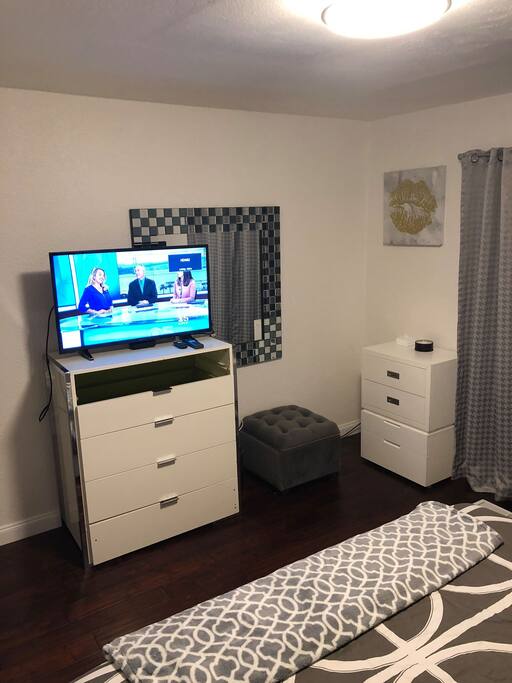 You have a flat screen in your room