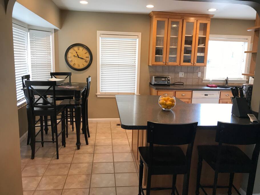 Another view of the upstairs kitchen.
