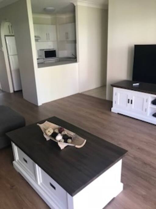 Lounge Room looking to kitchen