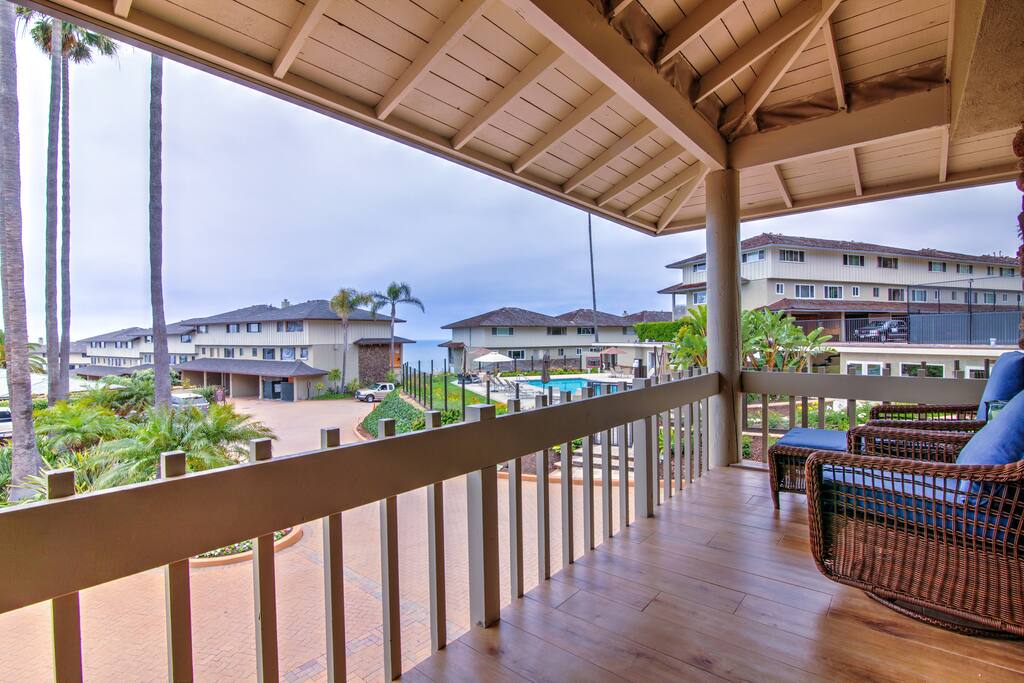 Views of the gated community from the balcony