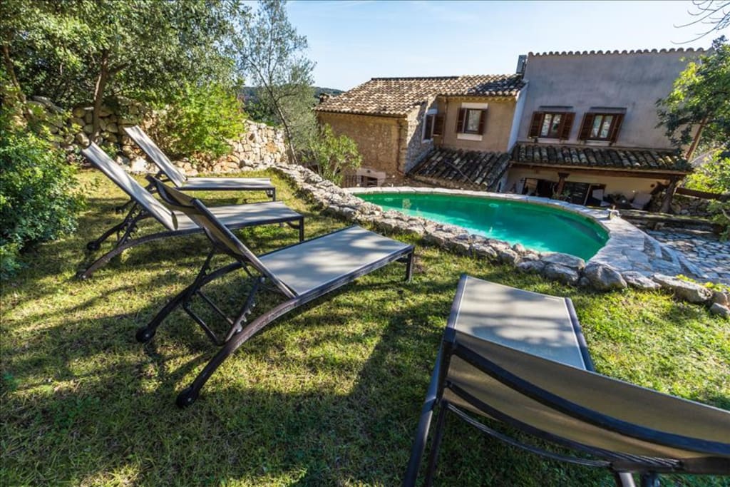 Terrace and pool