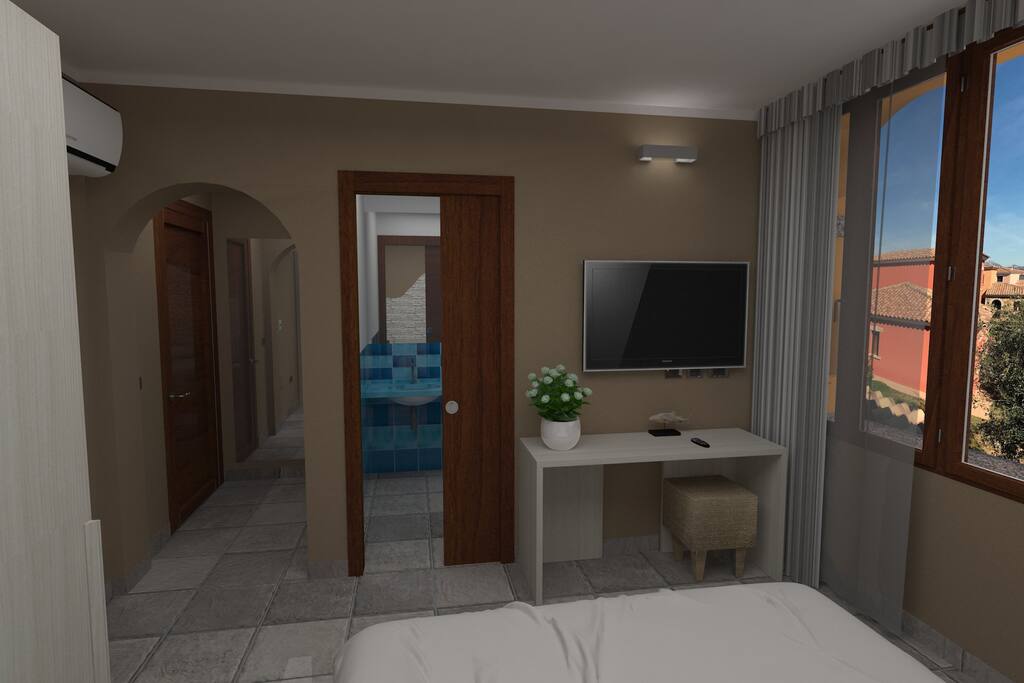 Le Stanze del centro è una nuova struttura ricettiva dotata di 4 camere indipendenti, tutte con bagno privato. Si trova in pieno centro, cuore della vita del paese di San Teodoro. In posizione tranquilla, con parcheggio privato video sorvegliato, è la migliore soluzione per chi cerca tranquillità ma non vuole rinunciare alla comodità di soggiornare in centro.
Da qui il mare (la spiaggia La Cinta) dista un chilometro, lo si può raggiungere a piedi, in bici o utilizzando il trenino gommato. La fermata degli autobus è invece a 300 metri.
La struttura è al primo piano e ha un’area comune con angolo cottura e wifi. Tutte le camere sono dotate di climatizzatore, minibar, cassaforte e asciugacapelli, bagno privato con doccia.
Check in dalle 14 alle 23, Chek out dalle 10:30 alle 11.