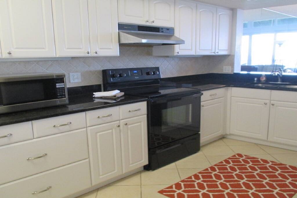 Open granite kitchen